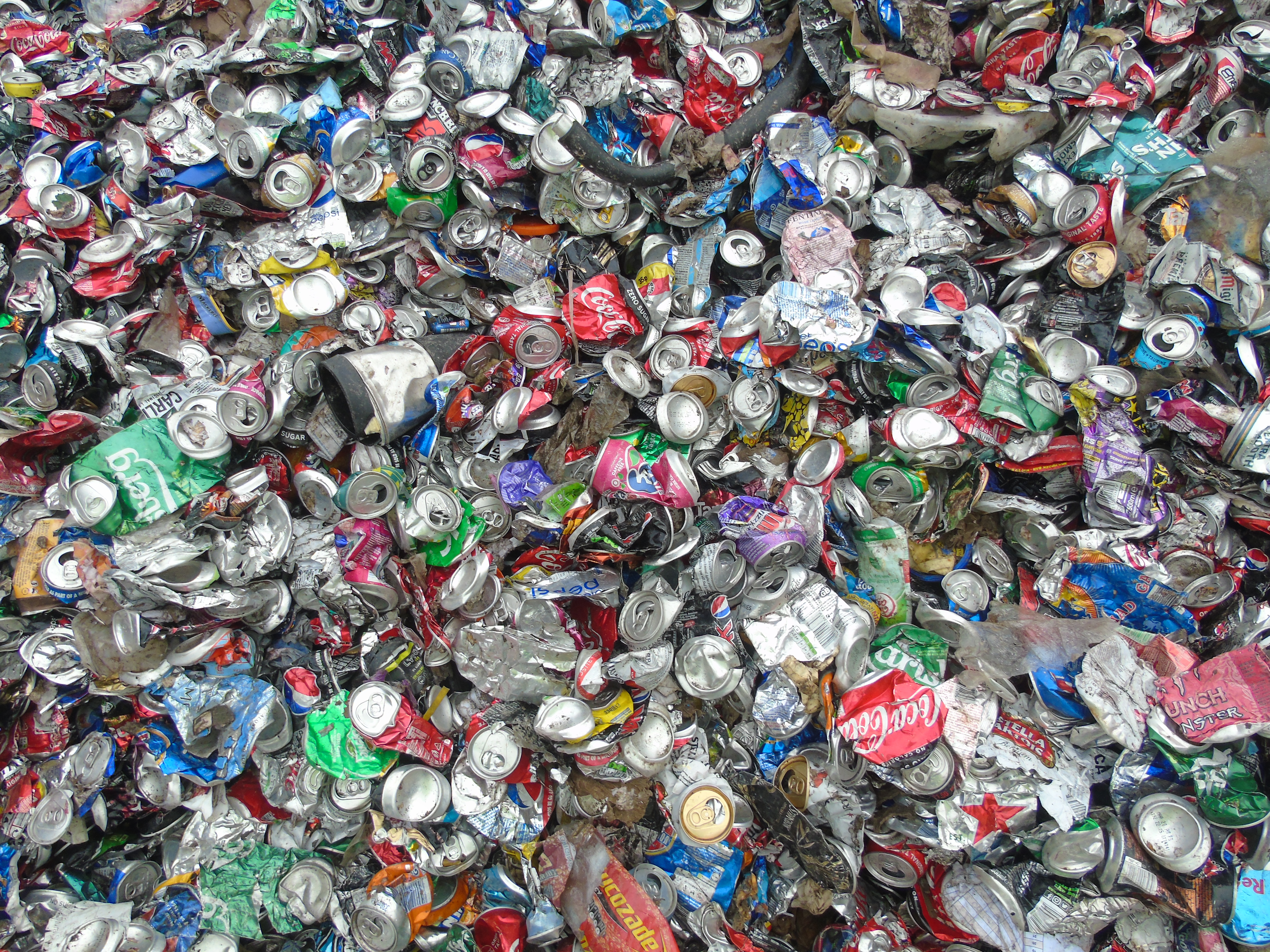 Crushed cans